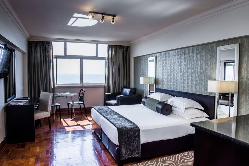 In-room safe, desk, laptop workspace, blackout drapes