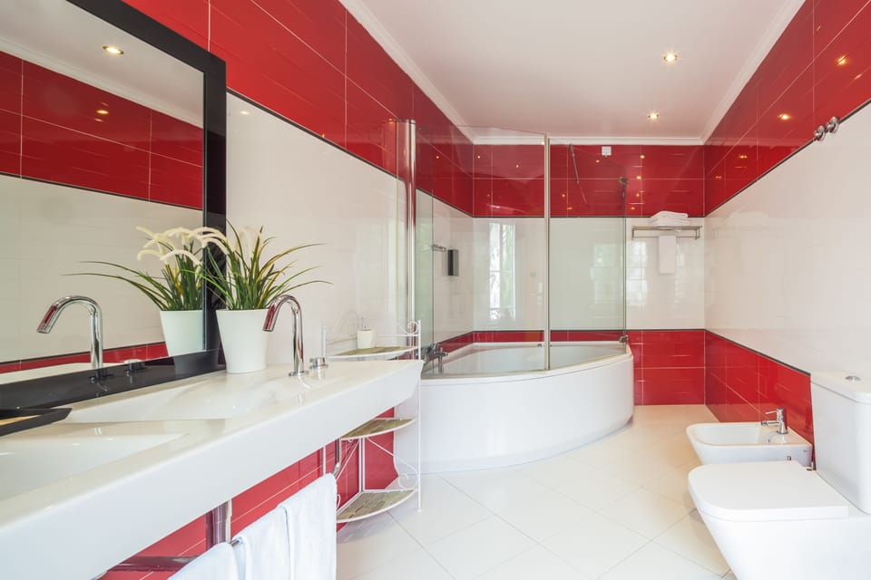 Deluxe Double Room | Bathroom | Shower, free toiletries, hair dryer, towels