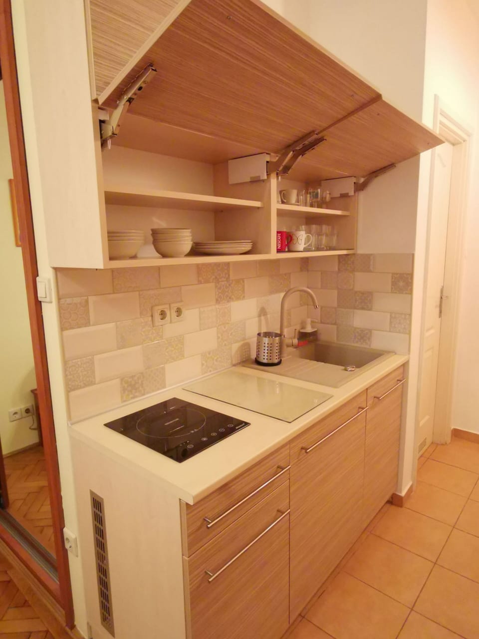 Apartment 2 Persons | Private kitchen | Fridge, stovetop, coffee/tea maker, electric kettle