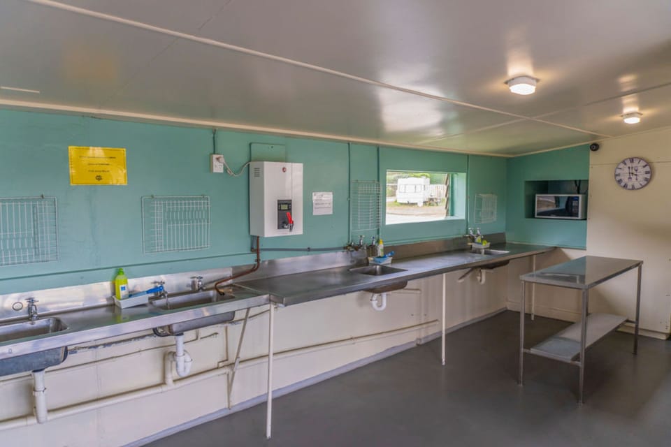 Full-size fridge, microwave, oven, stovetop