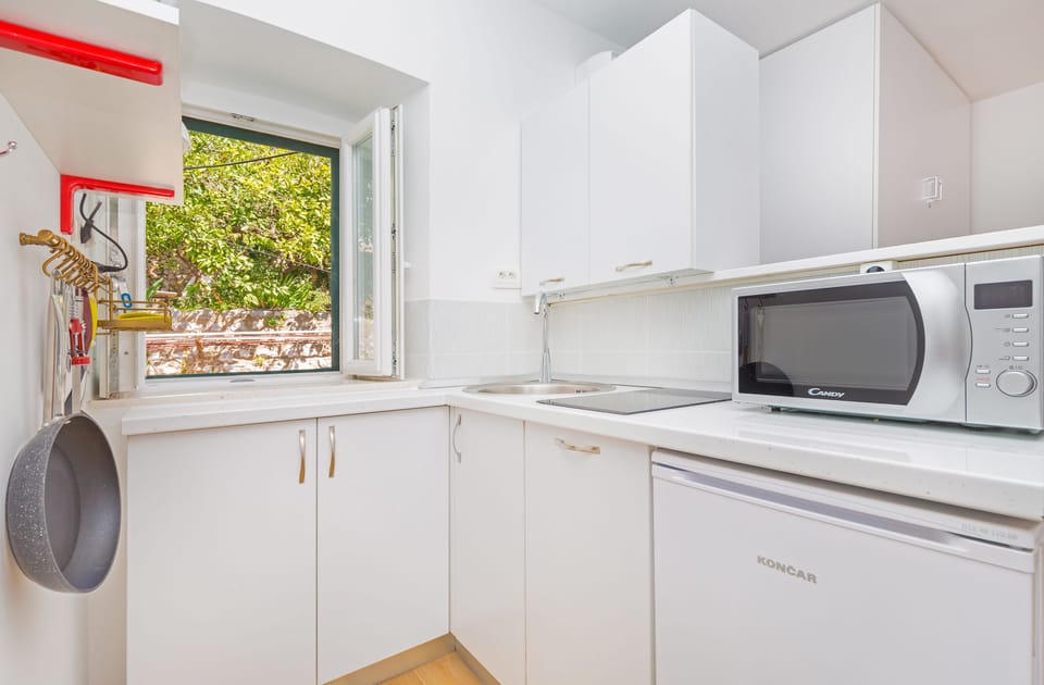 Standard Apartment | Private kitchen | Fridge, microwave, stovetop, coffee/tea maker