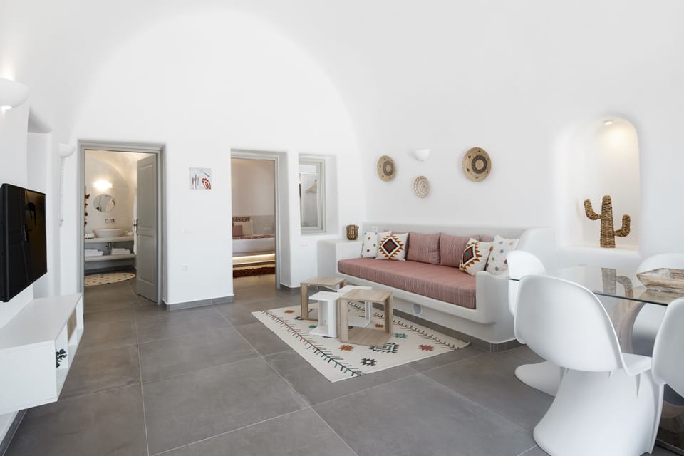 Deluxe Villa, 2 Bedrooms, Jetted Tub, Sea View | Living area | 42-inch flat-screen TV with satellite channels, TV