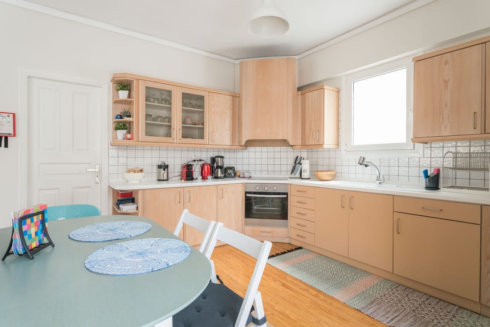 Apartment, 2 Bedrooms, 2 Bathrooms (100m2) | Private kitchen | Fridge, oven, stovetop, dishwasher