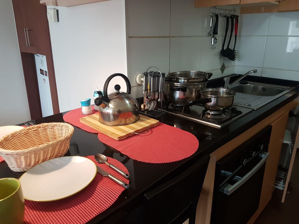 Classic Apartment, Multiple Beds, Courtyard View | Private kitchen | Fridge, oven, stovetop, coffee/tea maker