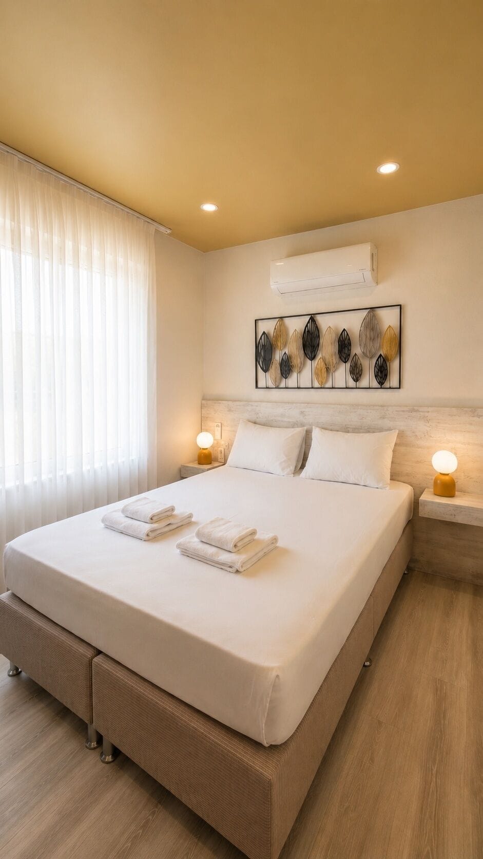Basic Double Room, City View | 1 bedroom, premium bedding, minibar, desk