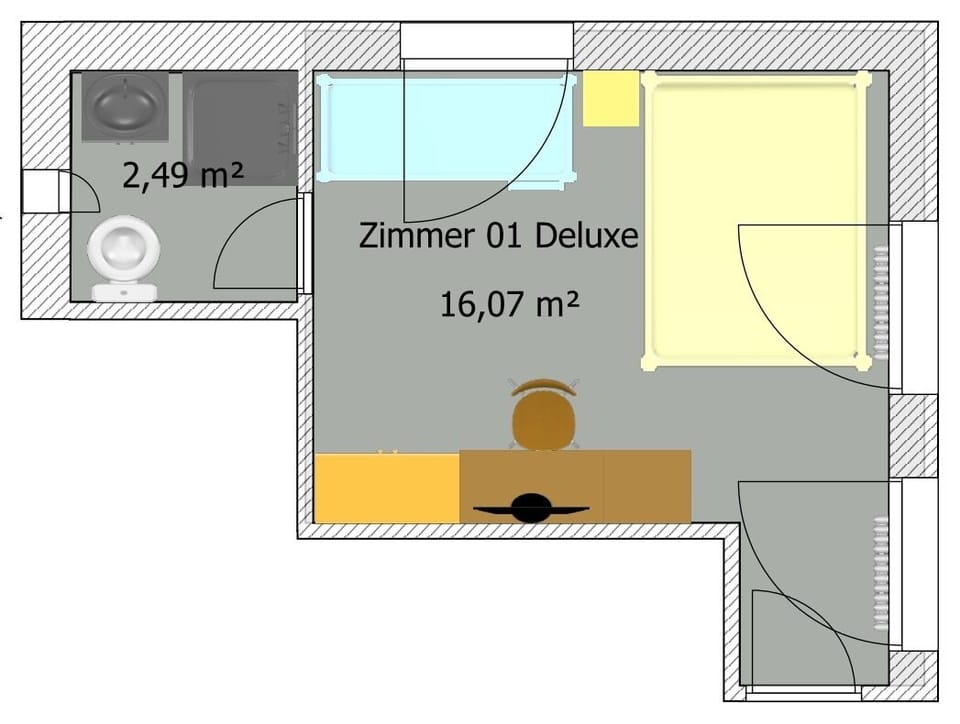Deluxe Quadruple Room | Desk, free WiFi, bed sheets