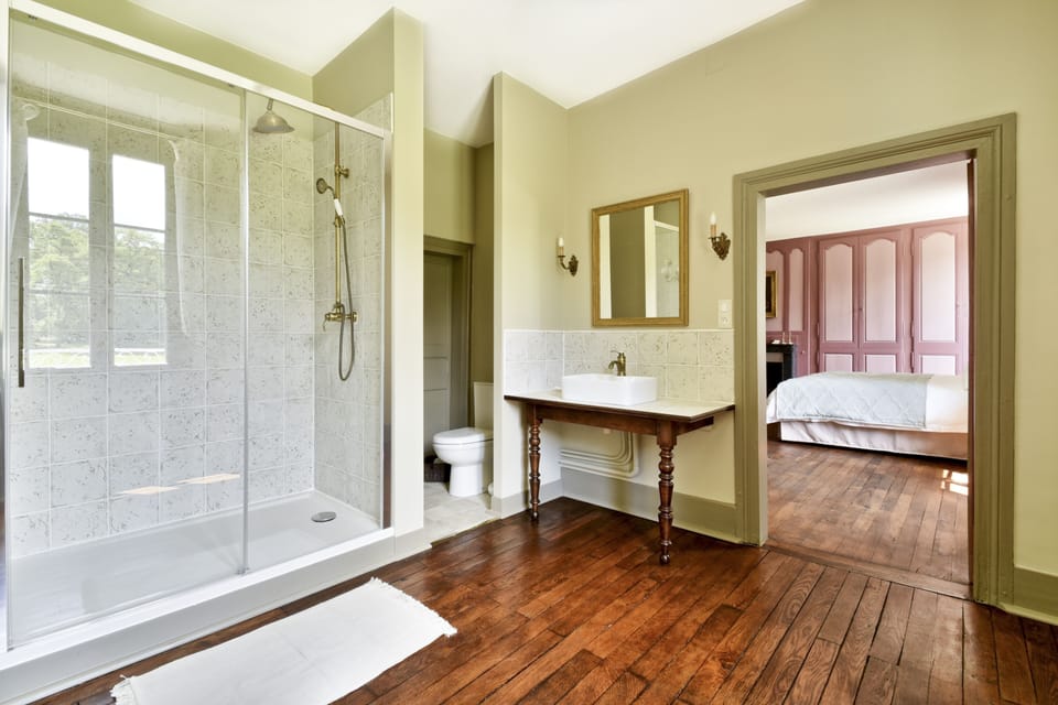Deluxe Double or Twin Room | Bathroom | Hair dryer, towels, soap, shampoo