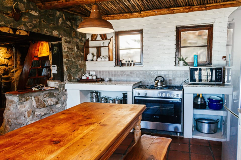Full-size fridge, microwave, oven, stovetop