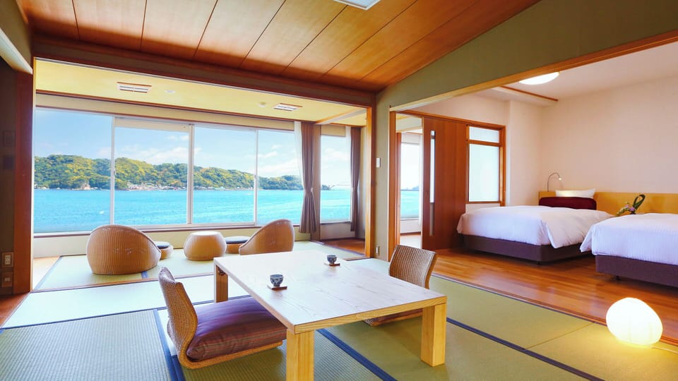 Suite Japanese-Western-Style-Room with 10 Tatami mats - Indoor Bath - Non-Smoking | In-room safe, blackout drapes