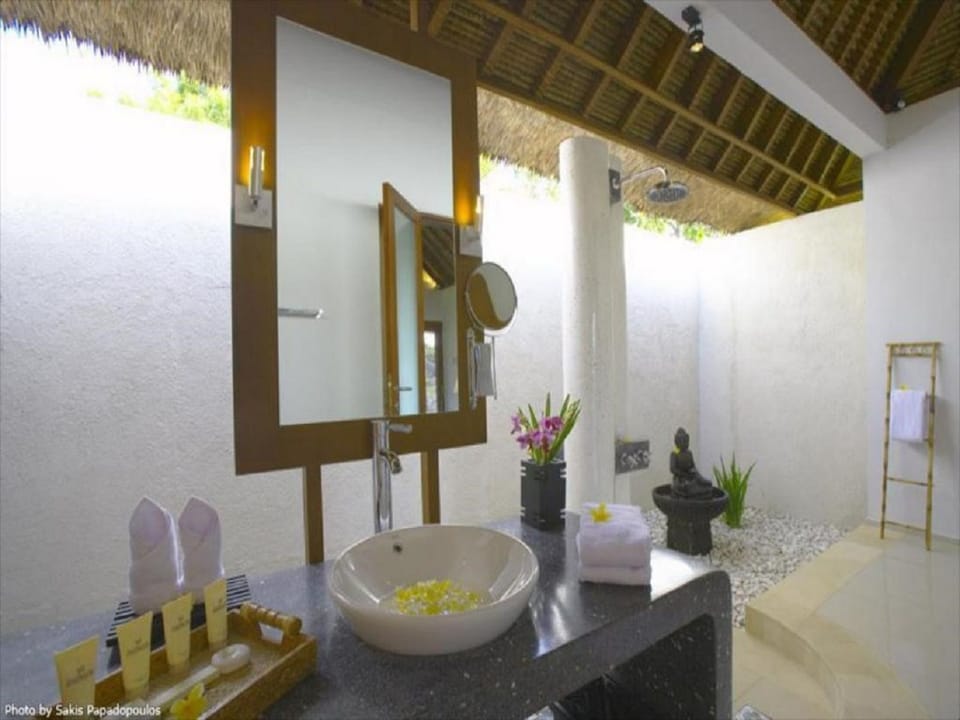 Deluxe Bungalow | Bathroom | Shower, rainfall showerhead, eco-friendly toiletries, hair dryer