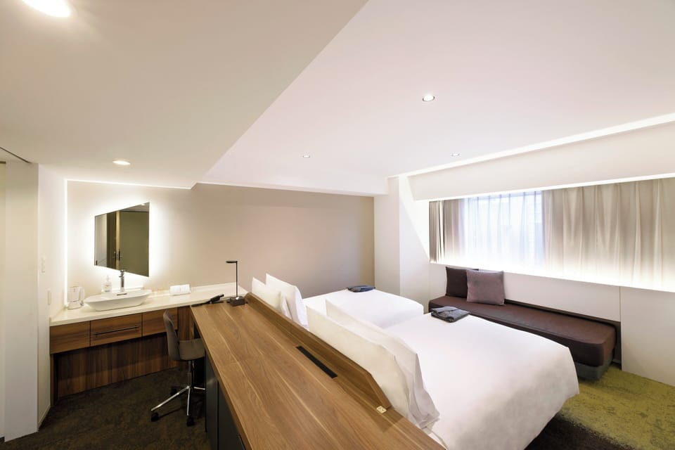 2 Twin Suite up to 3 Guests | Individually decorated, desk, laptop workspace, soundproofing