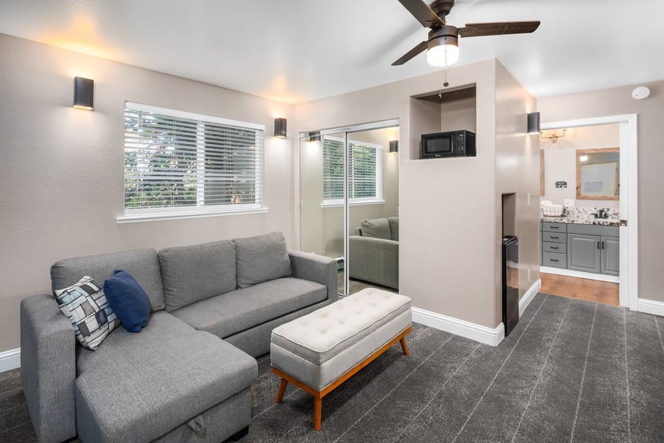 Standard Suite, 1 King Bed with Sofa bed | Down comforters, iron/ironing board, free WiFi, bed sheets