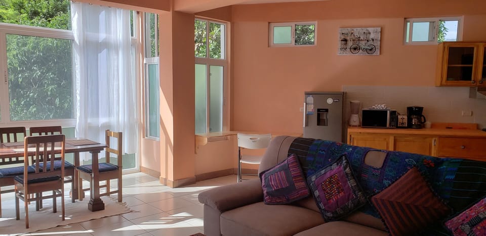 Deluxe Suite, 2 Bedrooms, Non Smoking, Garden View | Private kitchen | Coffee/tea maker, fridge, microwave, oven