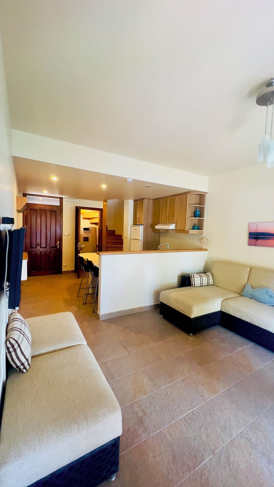 Apartment, 1 Bedroom, Sea View | Living area | LCD TV
