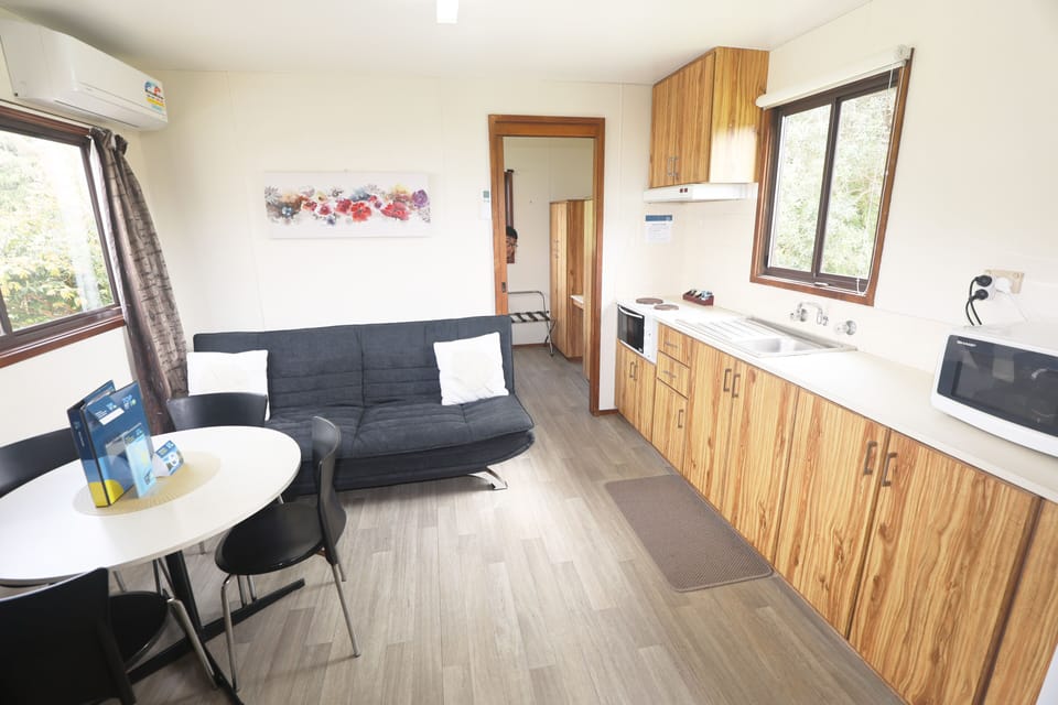 Self Contained Sleeps 6 | Private kitchen | Shared fridge, microwave