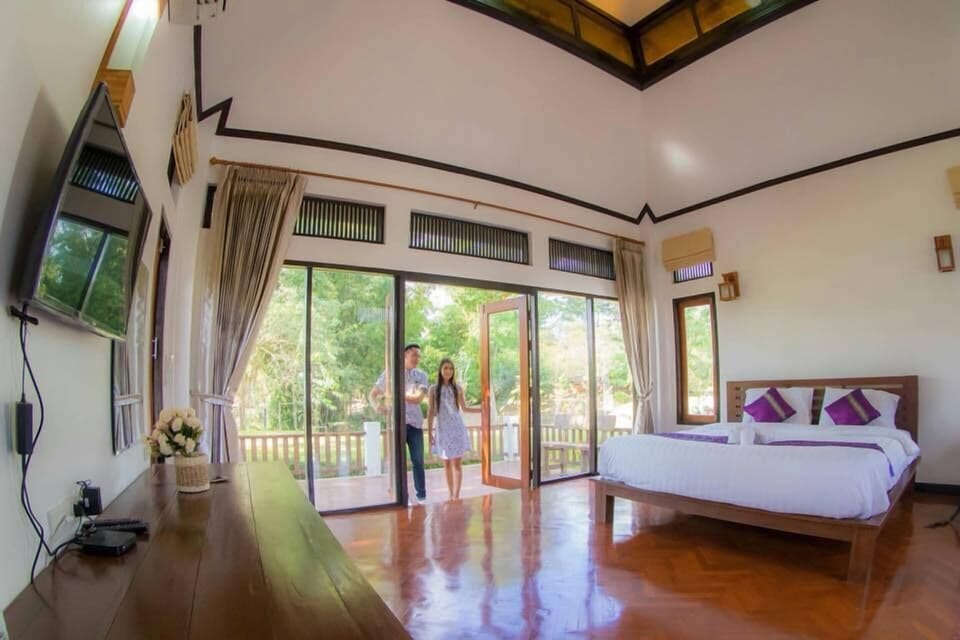 Private Poolvilla | Blackout drapes, free WiFi, bed sheets