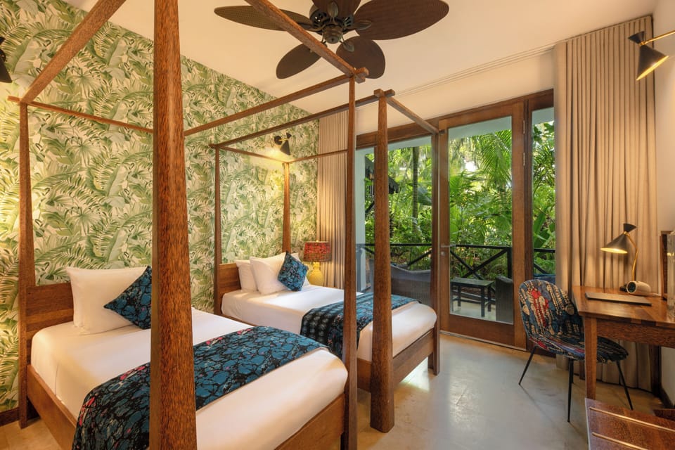 Z Hotel Garden View Twin Room Ground Floor | Egyptian cotton sheets, premium bedding, minibar, in-room safe