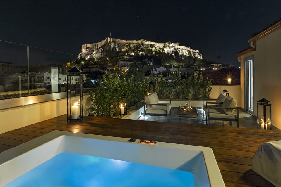 Iconic Suite, Hot Tub, Acropolis View | Exterior