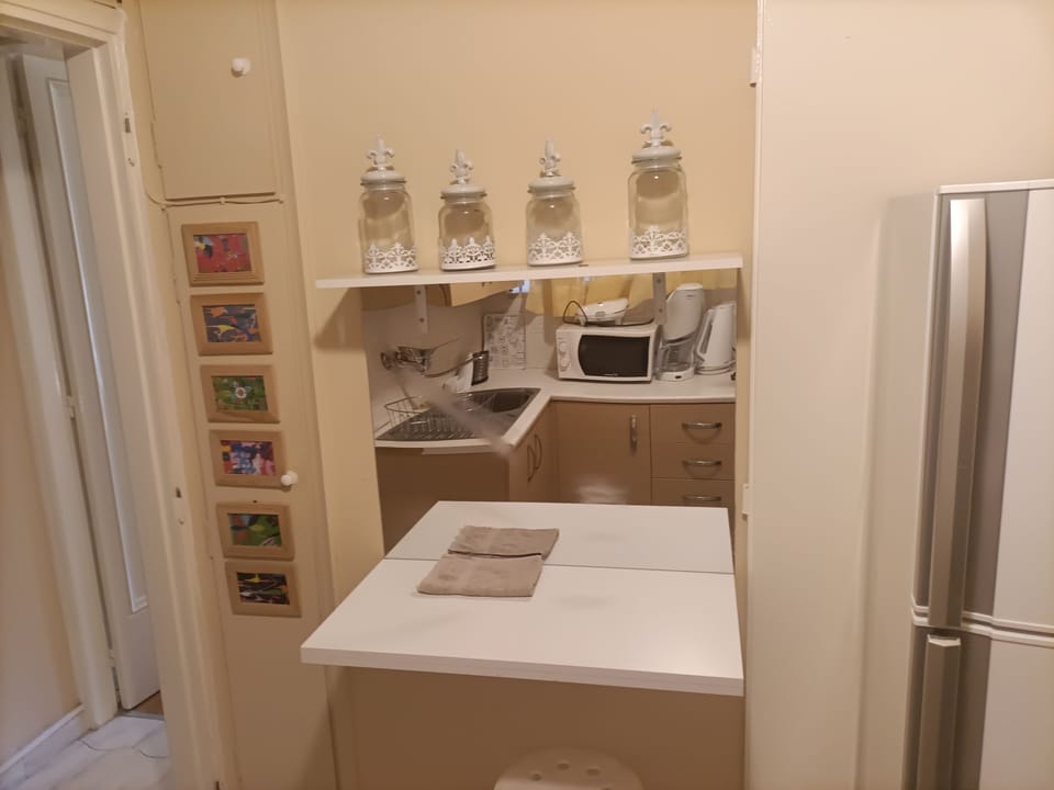 Apartment, 1 Bedroom | Private kitchen | Full-size fridge, microwave, oven, stovetop