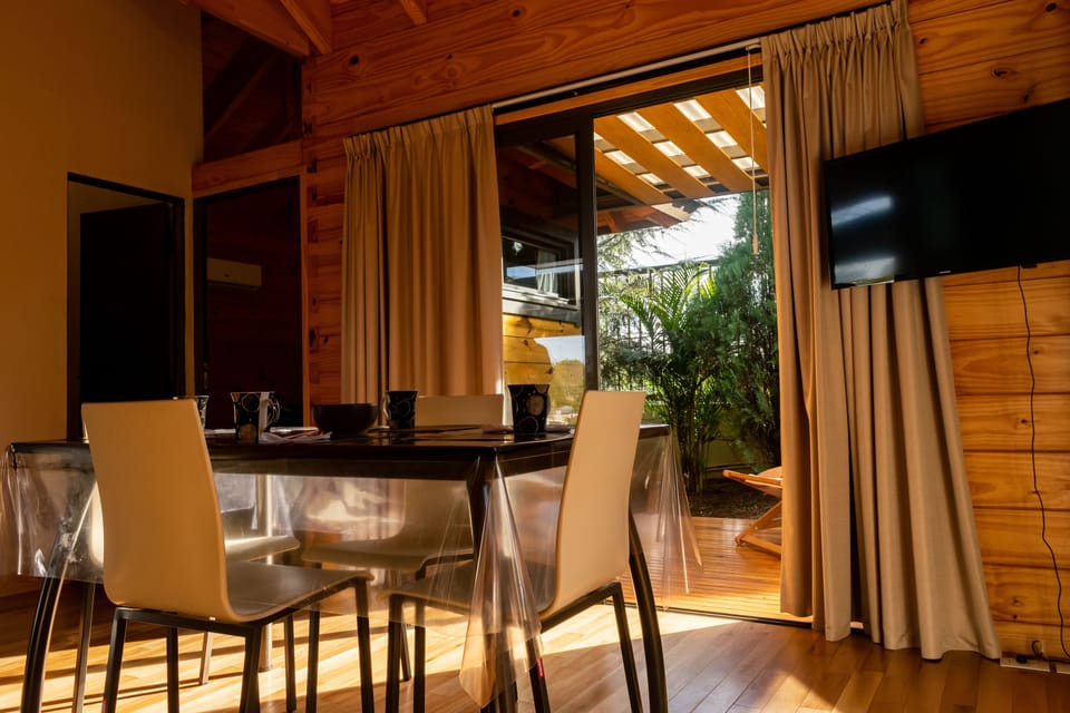 Deluxe Chalet, Pool View | Private kitchen | Full-size fridge, microwave, oven, electric kettle