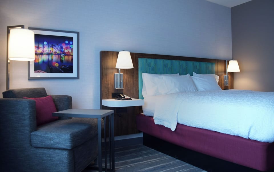 Room, 1 King Bed, Refrigerator & Microwave | Iron/ironing board, cribs/infant beds, rollaway beds, free WiFi