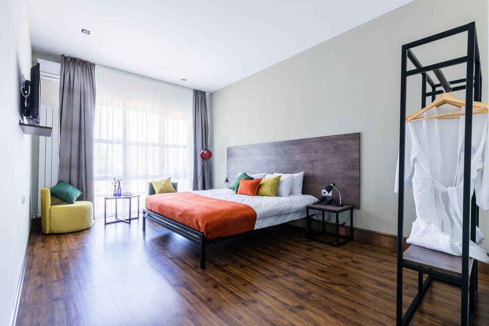 Deluxe Room, 1 King Bed, Terrace | Hypo-allergenic bedding, minibar, individually decorated, desk