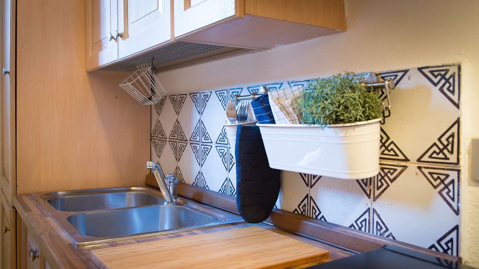 Apartment | Private kitchen | Fridge, microwave, dishwasher, electric kettle