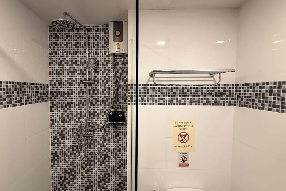 Deluxe Double Room, 1 King Bed | Bathroom | Shower, rainfall showerhead, free toiletries, hair dryer (on request)