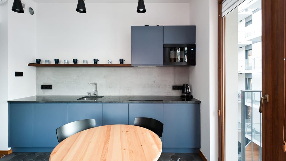 Apartment (77 - Rakowicka 22 J) | Private kitchenette | Full-size fridge, oven, stovetop, dishwasher