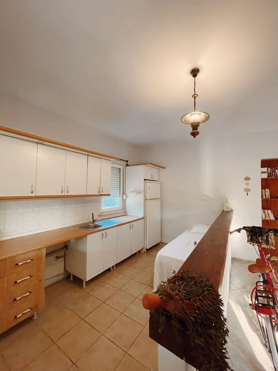 Basic Chalet, 2 Bedrooms | Private kitchen | Mini-fridge, highchair