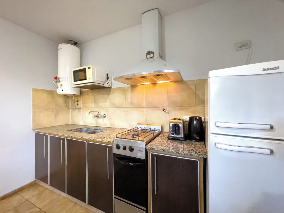 Comfort Cabin, 1 Bedroom | Private kitchen | Full-size fridge, microwave, oven, coffee/tea maker
