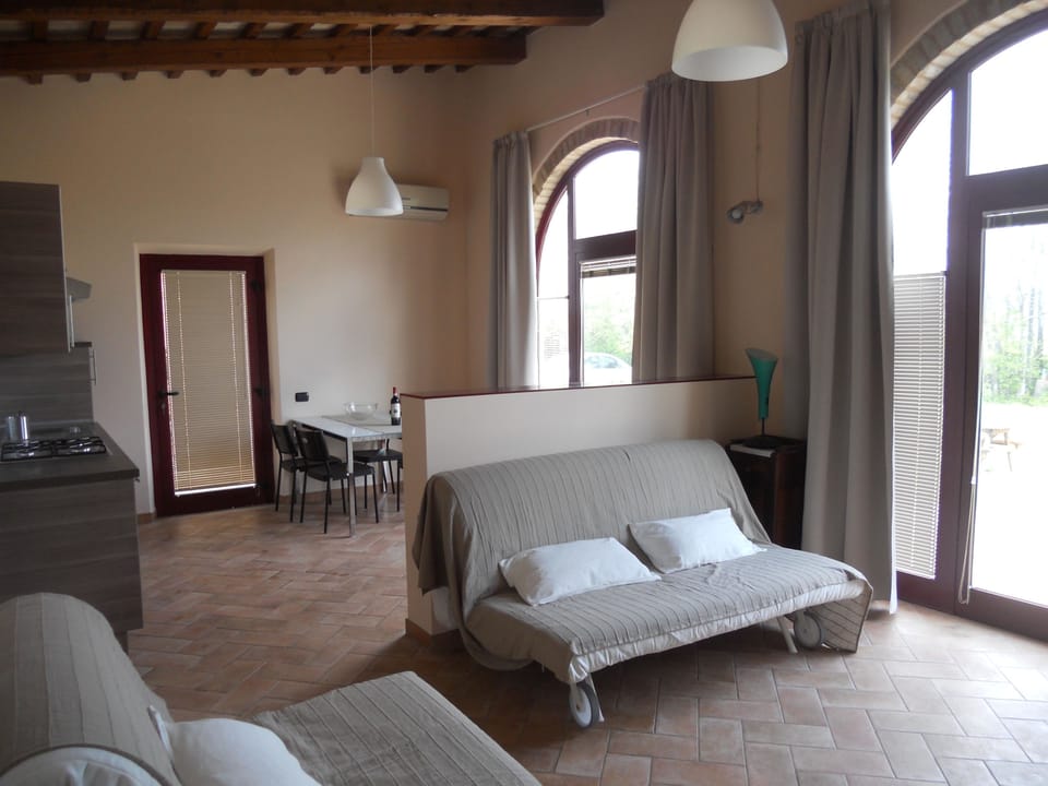 Apartment, 1 Bedroom, Annex Building (Antonio) | Living area | Flat-screen TV