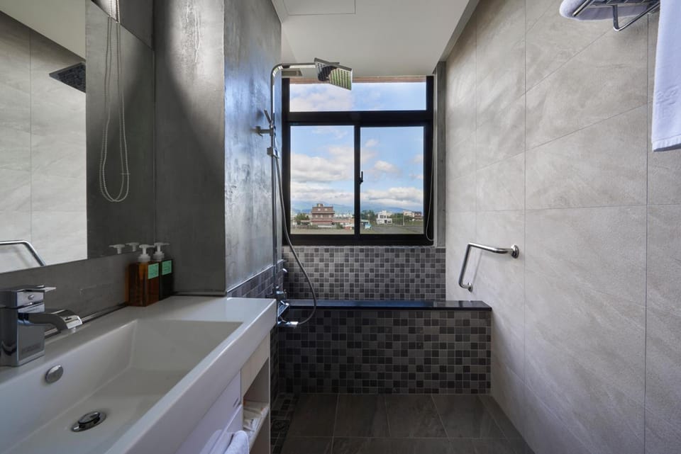 Free toiletries, hair dryer, slippers, electronic bidet
