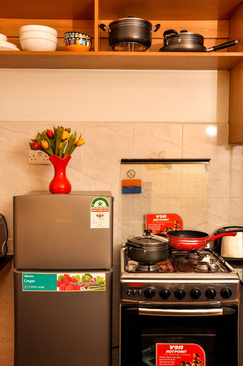 Apartment, 1 Bedroom | Private kitchen | Fridge, microwave, oven, stovetop