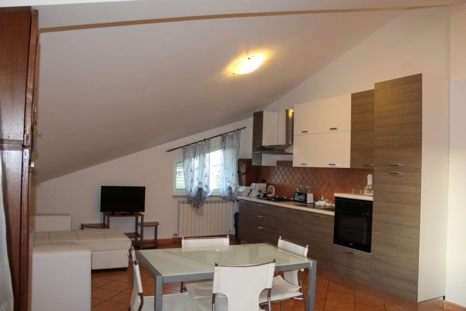 Standard Apartment, Multiple Beds, Mountain View | Private kitchen | Fridge, microwave, oven, stovetop