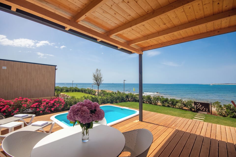 Deluxe Camping Villa With Private Pool - first row to the sea | View from room