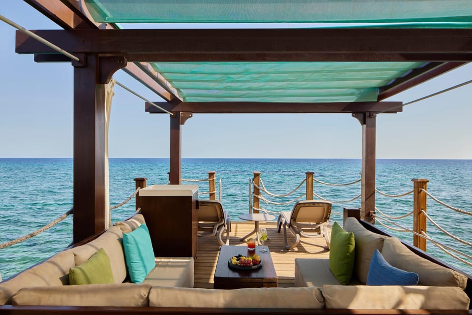 Private beach, beach massages