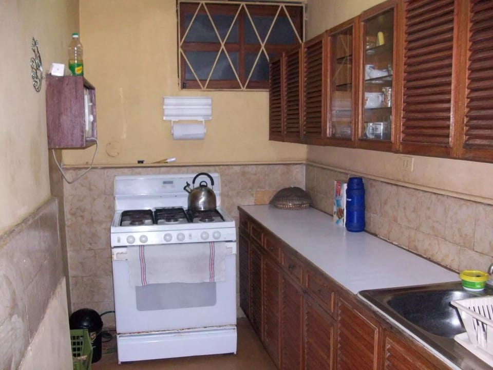 Fridge, oven, stovetop, cookware/dishes/utensils