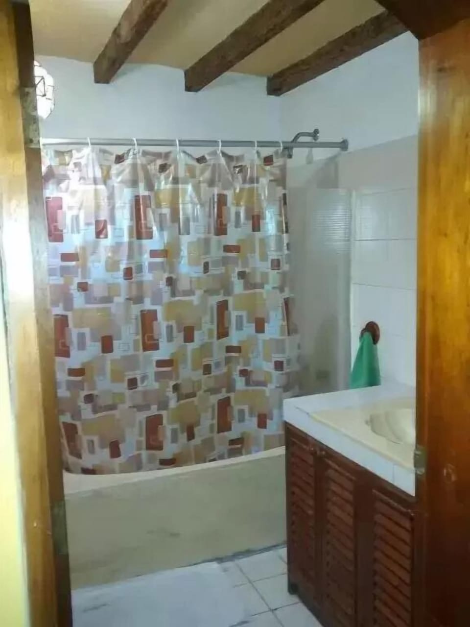Shower, hair dryer (on request), towels, toilet paper