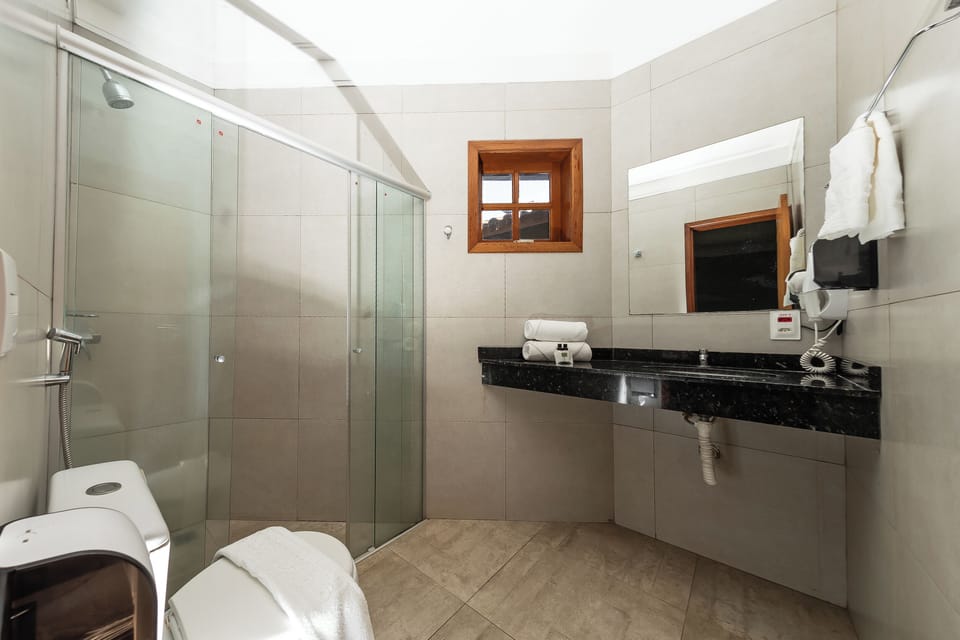 Exclusive Apartment | Bathroom | Shower, free toiletries, hair dryer, bidet