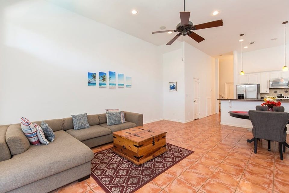 Luxury House, 3 Bedrooms | Living area | 55-inch flat-screen TV with digital channels, TV, Netflix