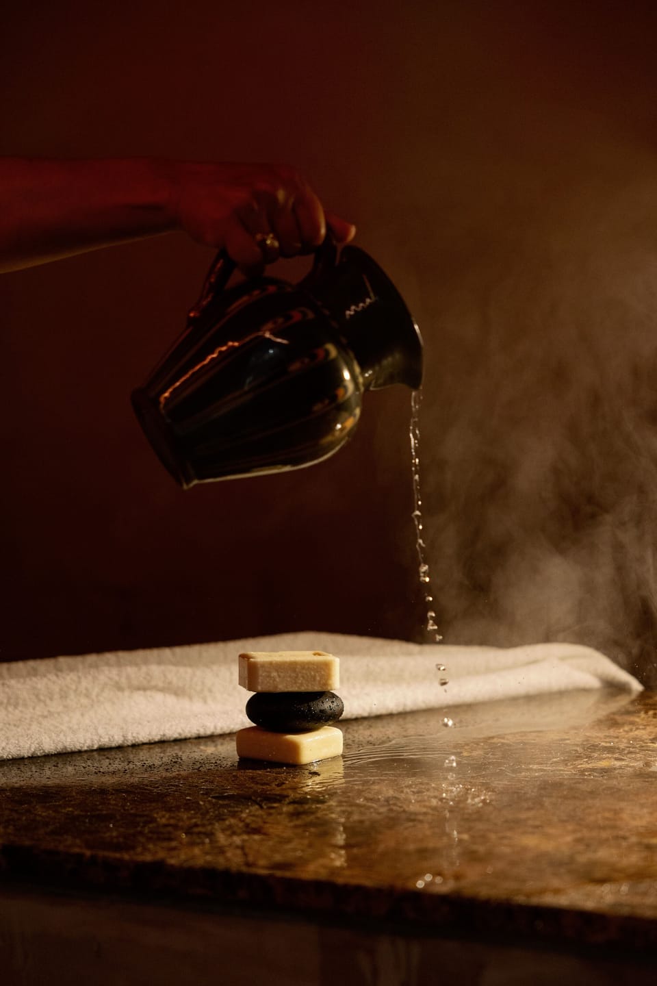 Turkish bath, hot stone massages, deep-tissue massages, facials