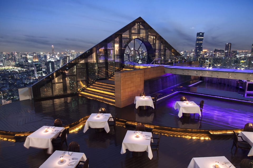 Tower Club Suite City View with Dinner once per stay at Breeze Restaurant above the Bangkok Skyline | Premium bedding, free minibar items, in-room safe, desk