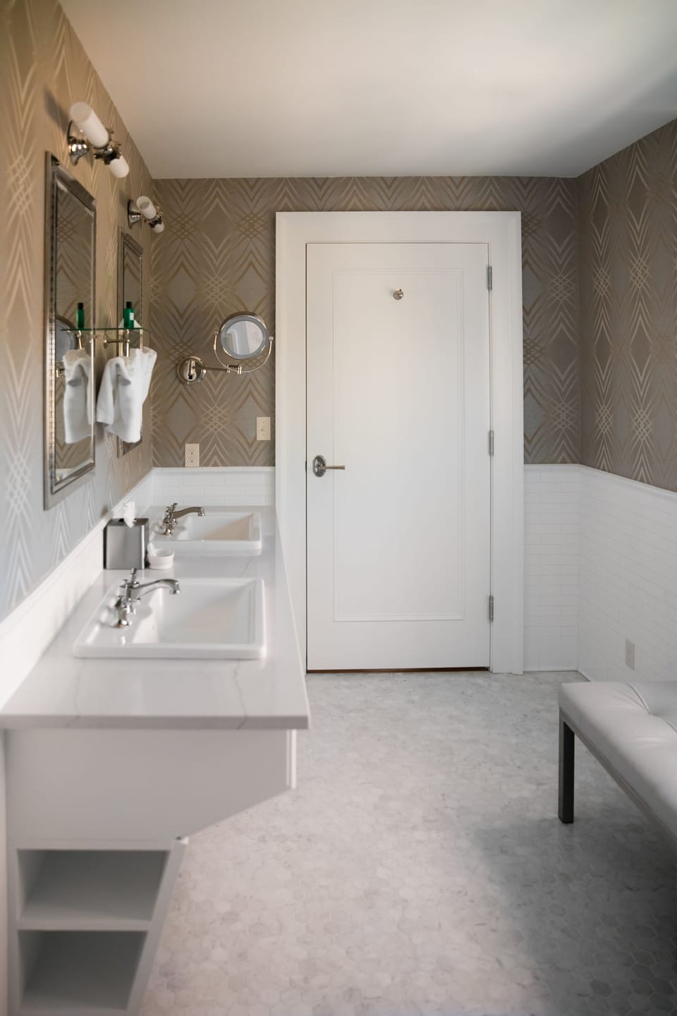 Dogwood Suite | Bathroom | Shower, designer toiletries, hair dryer, bathrobes