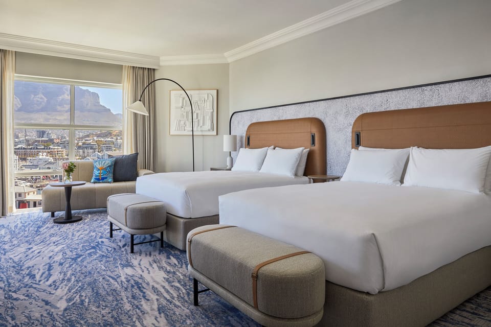 Premium Room, 2 Queen Beds, Mountain View (Table Mountain View) | Minibar, in-room safe, desk, laptop workspace
