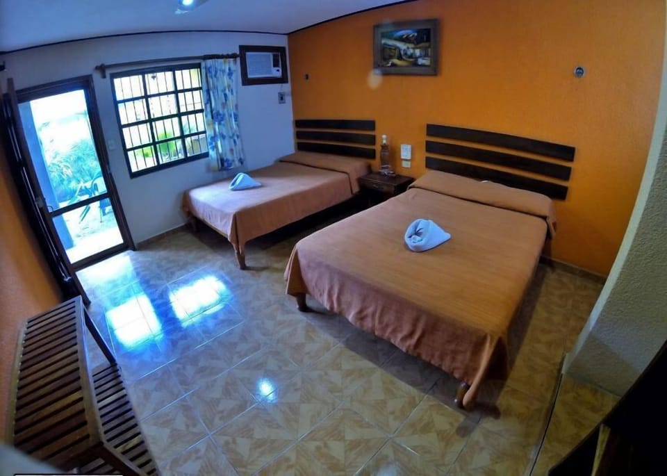 Basic Double Room, 2 Double Beds | 1 bedroom, iron/ironing board, free WiFi, bed sheets