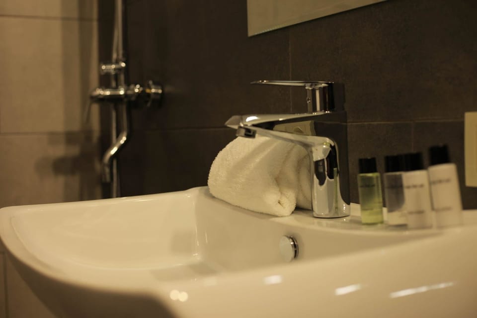 Free toiletries, hair dryer, slippers, towels