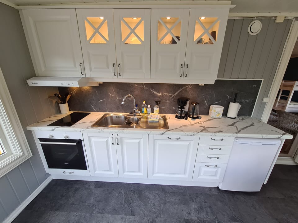 Design Quadruple Room | Private kitchen | Microwave, stovetop, coffee/tea maker, electric kettle