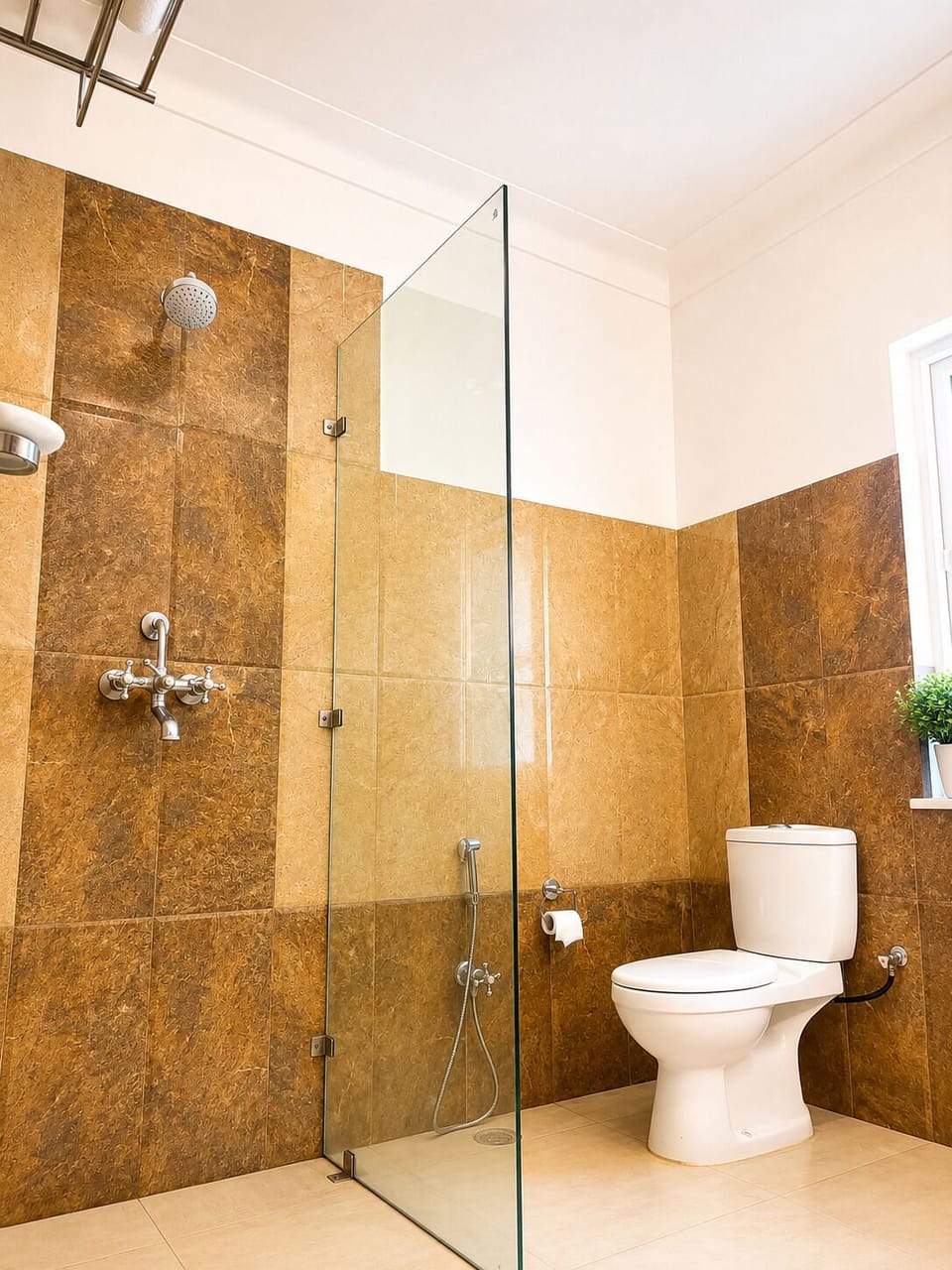 Free toiletries, hair dryer, slippers, bidet