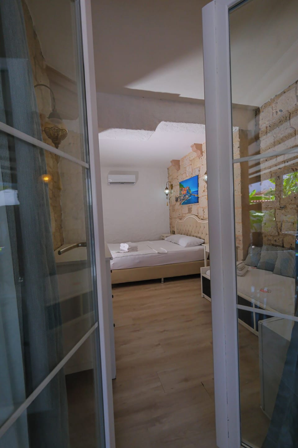 Triple Room, Pool View (Falco) | Premium bedding, minibar, individually decorated, soundproofing